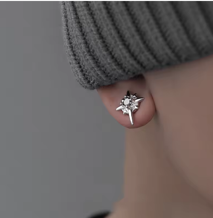 Ravyncrest Magnetic Cross Earrings