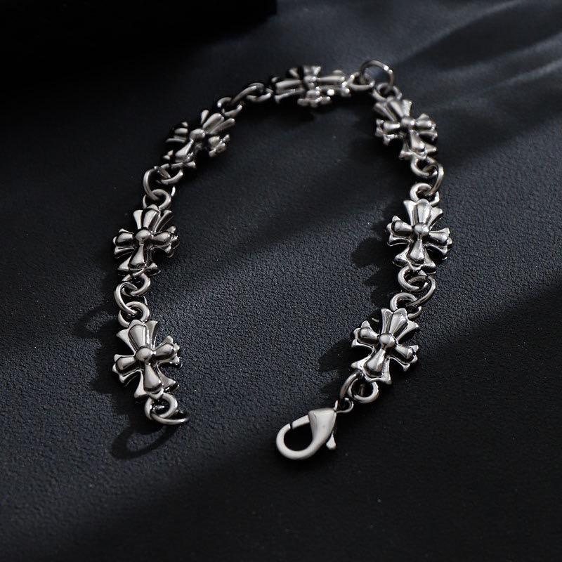 Cross-border Best-selling Cross Pendant Punk Jewelry for Men and Women; Vintage Hand Jewelry Wholesale Gothic Bracelets.