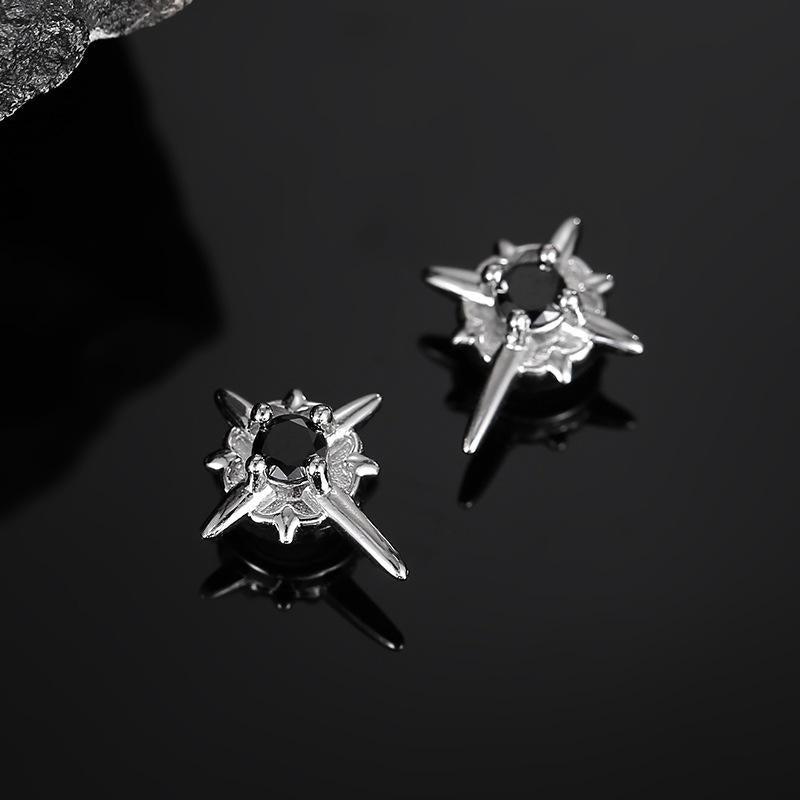 Wholesale Hip Hop Unique Polaris Magnetic Cross Earrings Men Magnet Earrings for Men