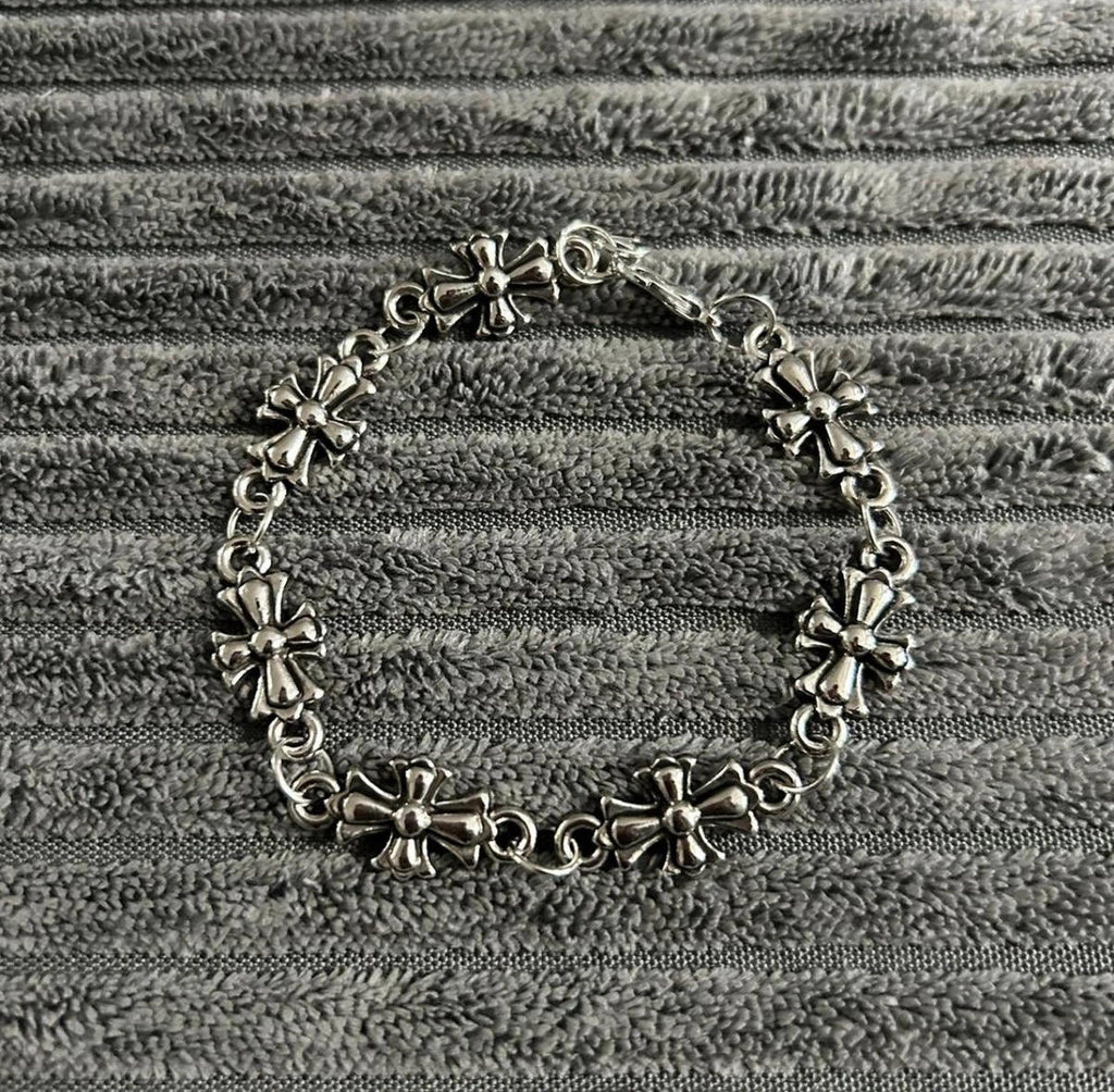 Cross-border Best-selling Cross Pendant Punk Jewelry for Men and Women; Vintage Hand Jewelry Wholesale Gothic Bracelets.