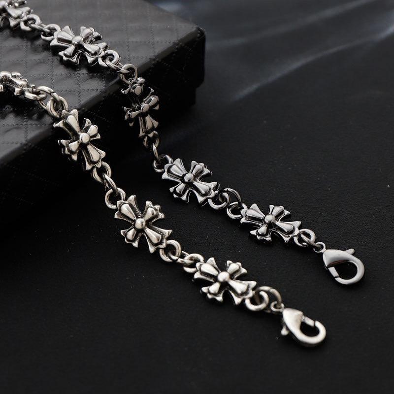 Cross-border Best-selling Cross Pendant Punk Jewelry for Men and Women; Vintage Hand Jewelry Wholesale Gothic Bracelets.