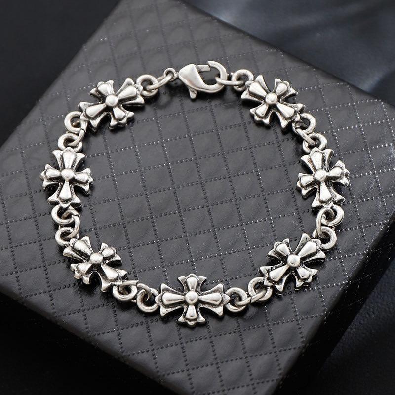 Cross-border Best-selling Cross Pendant Punk Jewelry for Men and Women; Vintage Hand Jewelry Wholesale Gothic Bracelets.