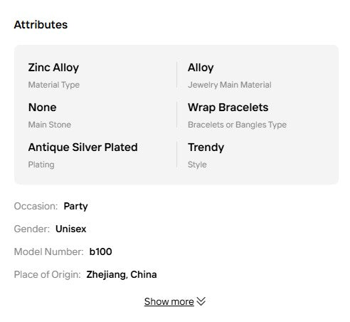 Cross-border Best-selling Cross Pendant Punk Jewelry for Men and Women; Vintage Hand Jewelry Wholesale Gothic Bracelets.